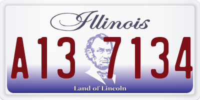 IL license plate A137134