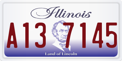 IL license plate A137145
