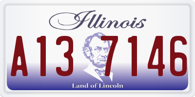 IL license plate A137146