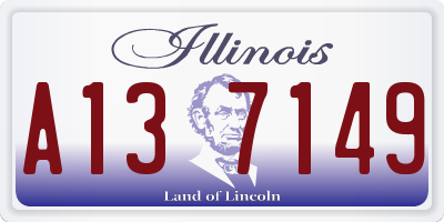 IL license plate A137149