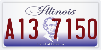 IL license plate A137150
