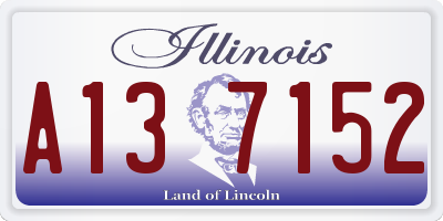 IL license plate A137152