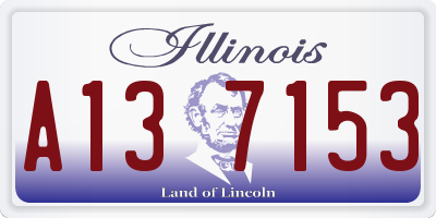 IL license plate A137153