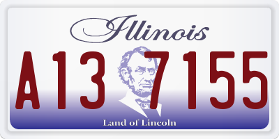 IL license plate A137155