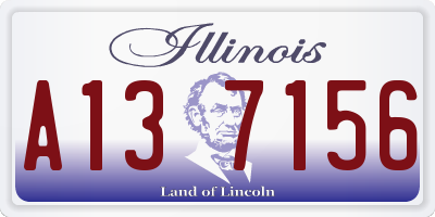 IL license plate A137156