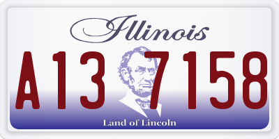 IL license plate A137158