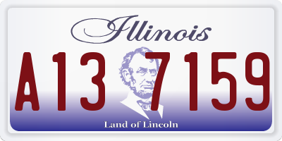 IL license plate A137159