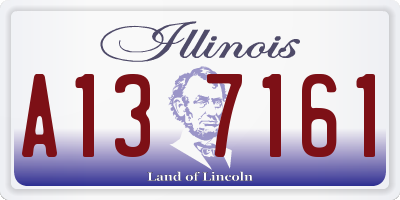 IL license plate A137161