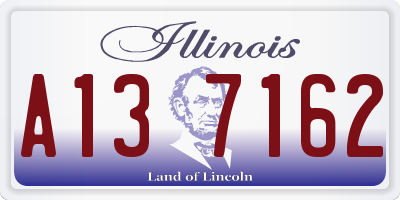 IL license plate A137162