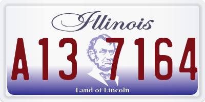 IL license plate A137164