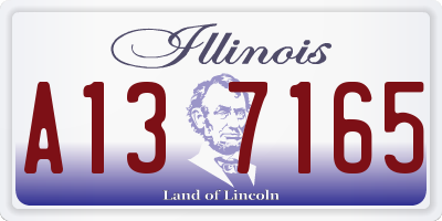 IL license plate A137165