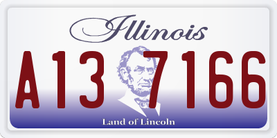 IL license plate A137166