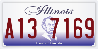 IL license plate A137169