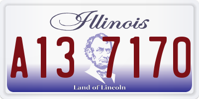 IL license plate A137170