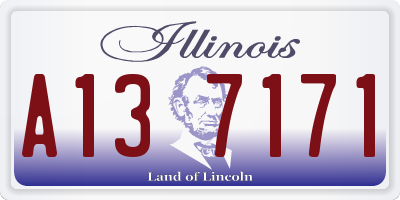 IL license plate A137171