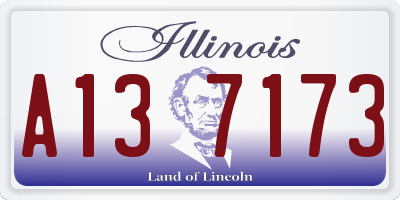IL license plate A137173