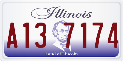 IL license plate A137174