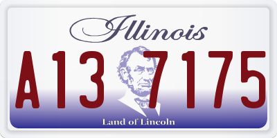 IL license plate A137175