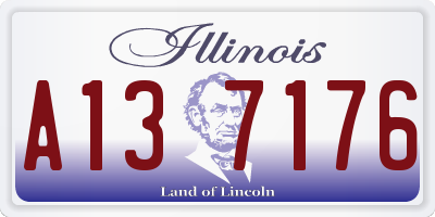 IL license plate A137176
