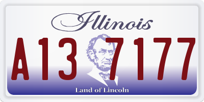 IL license plate A137177