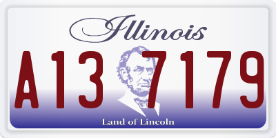 IL license plate A137179
