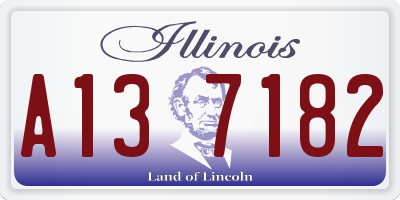 IL license plate A137182