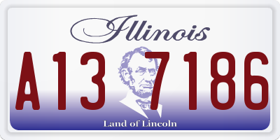 IL license plate A137186