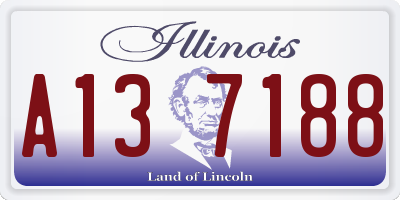 IL license plate A137188