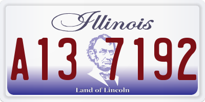 IL license plate A137192