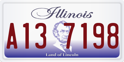 IL license plate A137198