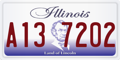 IL license plate A137202