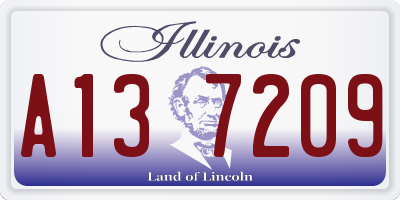 IL license plate A137209