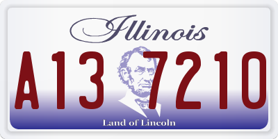 IL license plate A137210