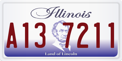 IL license plate A137211
