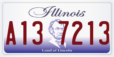 IL license plate A137213