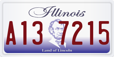 IL license plate A137215