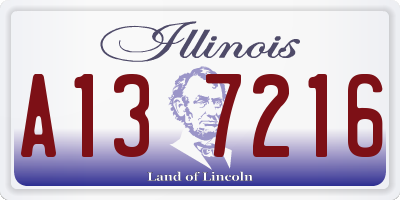 IL license plate A137216