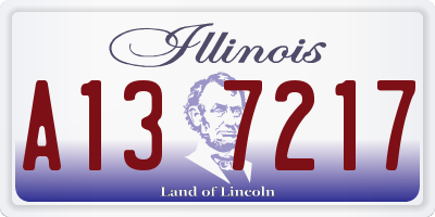 IL license plate A137217