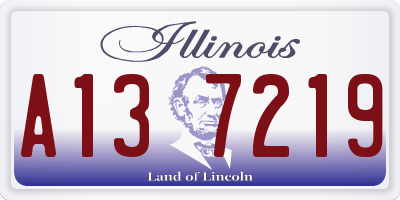 IL license plate A137219