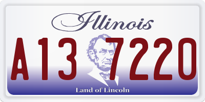 IL license plate A137220