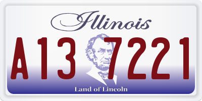 IL license plate A137221