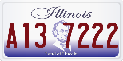 IL license plate A137222