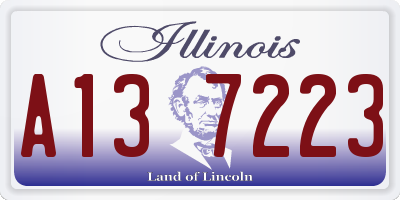IL license plate A137223
