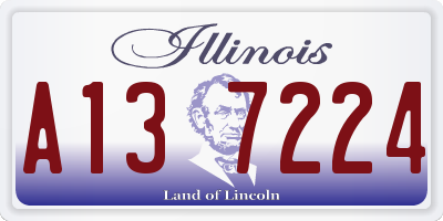 IL license plate A137224