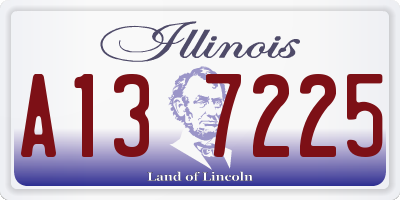 IL license plate A137225