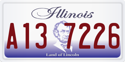 IL license plate A137226