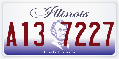 IL license plate A137227