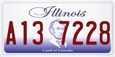 IL license plate A137228