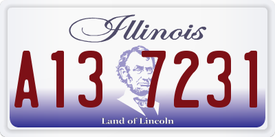 IL license plate A137231