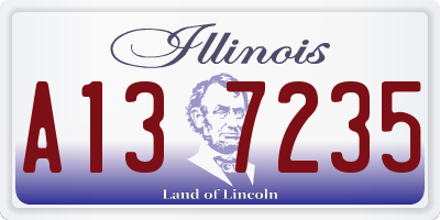 IL license plate A137235